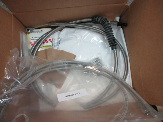 LA Choppers LA-8150KT-16M Stainless Steel Cable/Brake Line Kit 15-17 FXS ABS