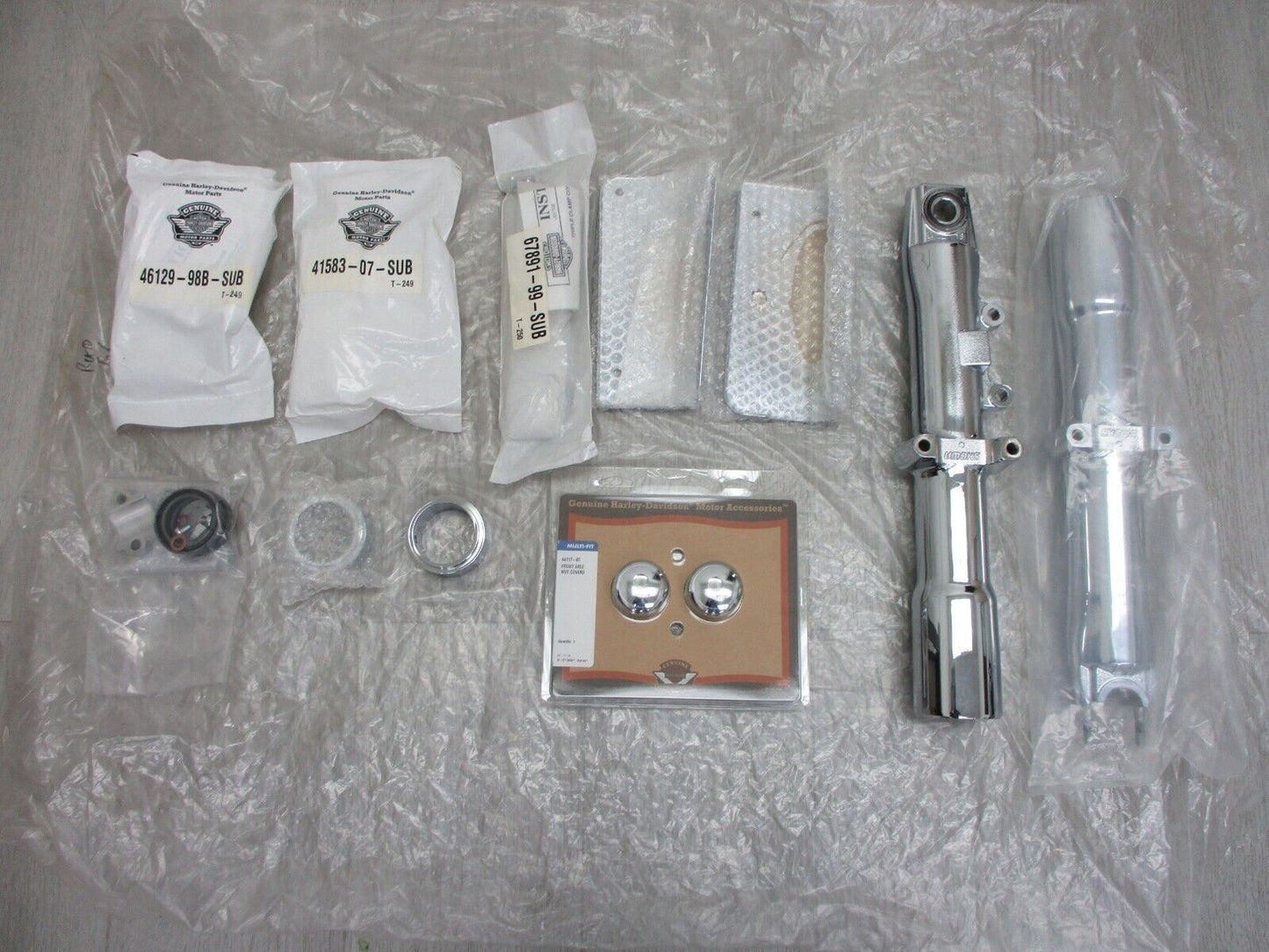 Harley-Davidson OEM 2007 FLSTF Chrome Front End Package 46661-07