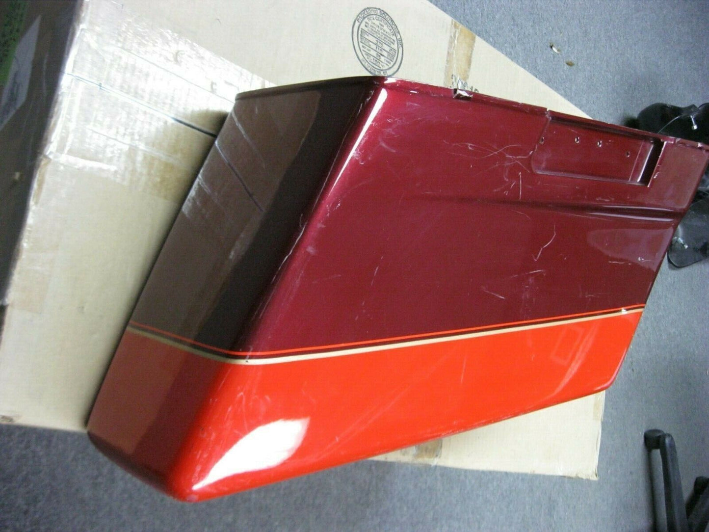 Harley Davidson OEM Right Side Saddlebag Lower - Two Tone Red - Pre 14 90752-93
