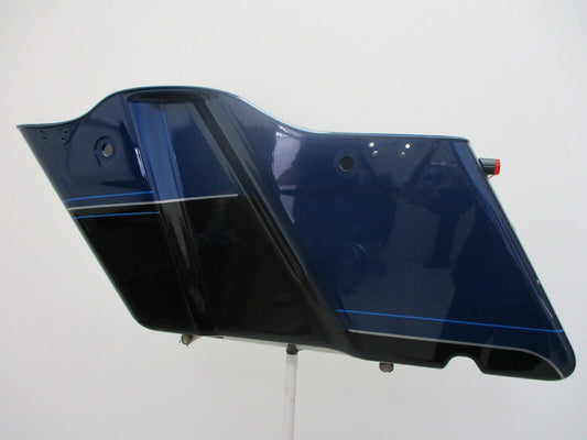 Harley Davidson OEM  Saddlebag  BLACK/BLUE With Stripes 90200412 2014-Later