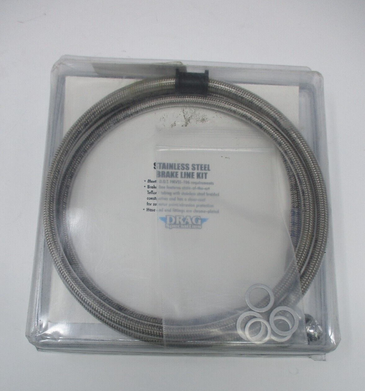 Drag Specialties 08-11  FXDWG Front Brakeline +10 1741-2893