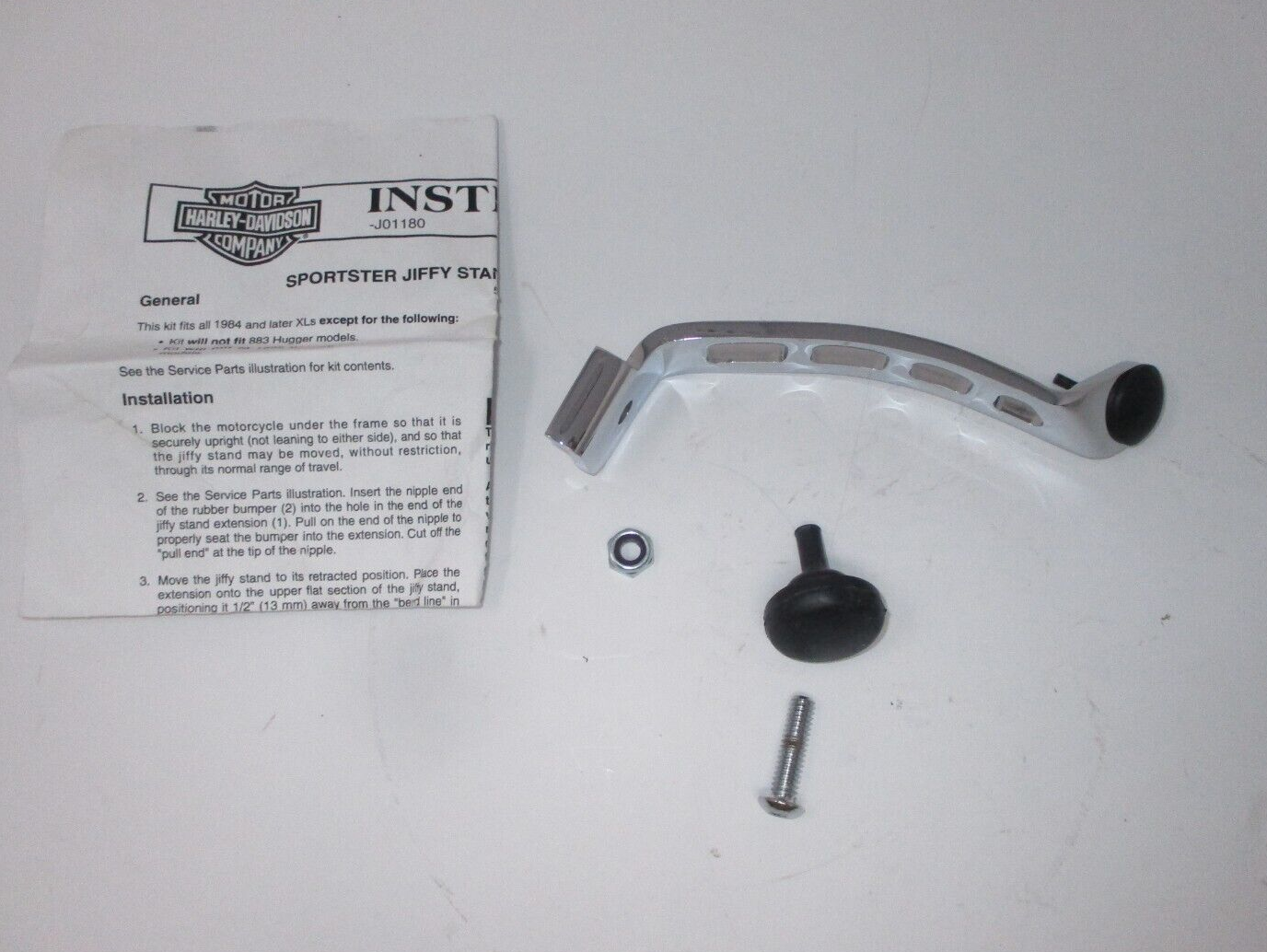 Harley-Davidson Sportster Jiffy Stand Extension Kit 50212-98