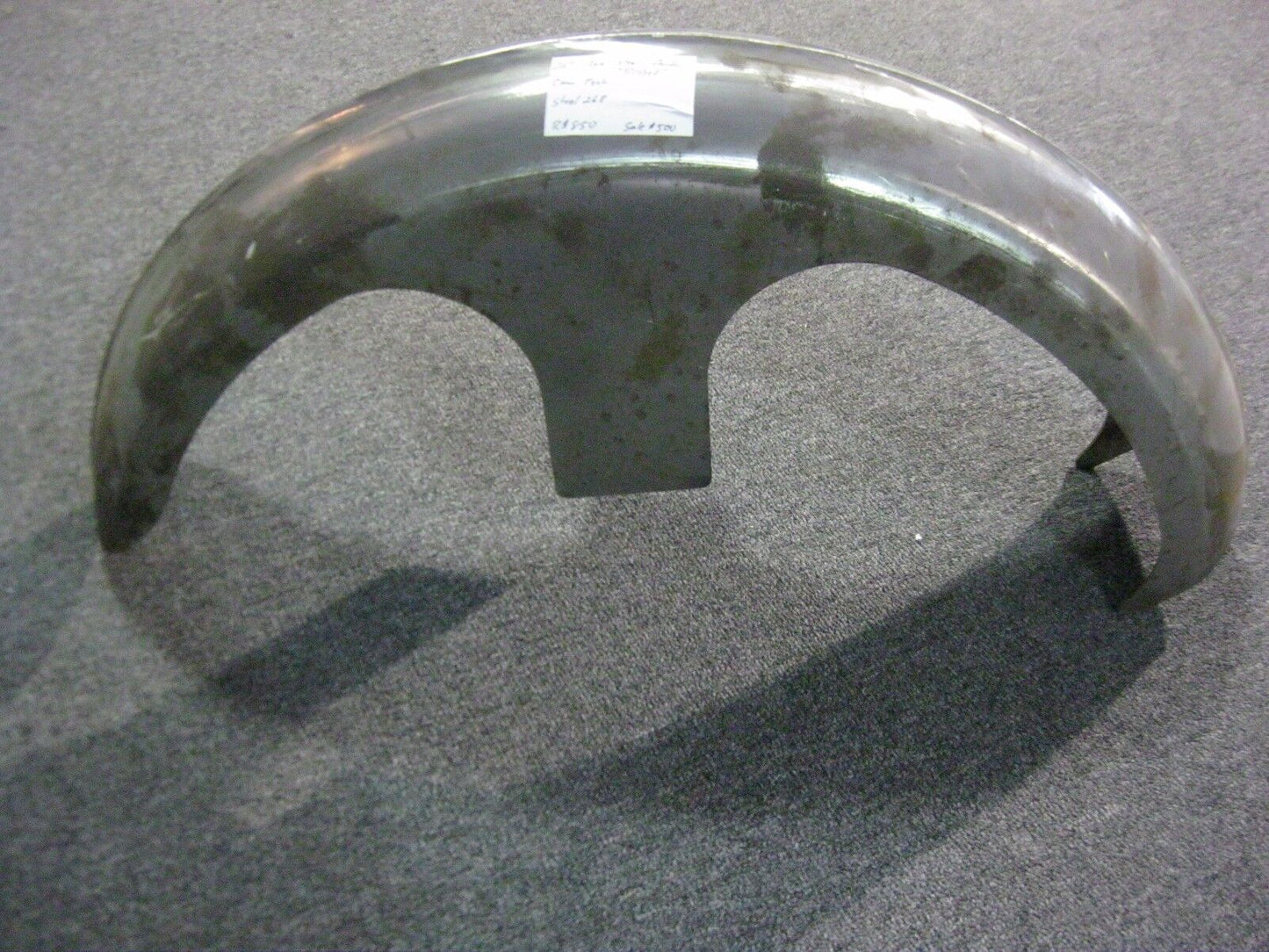 Camtech 26" Ribbed Front Fender Raw Steel 13 Gauge