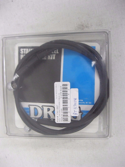 DRAG SPECIALTIES VINYL COATED BRAKE LINE 2008-2011 FXCW HARLEY ROCKER FRONT +10