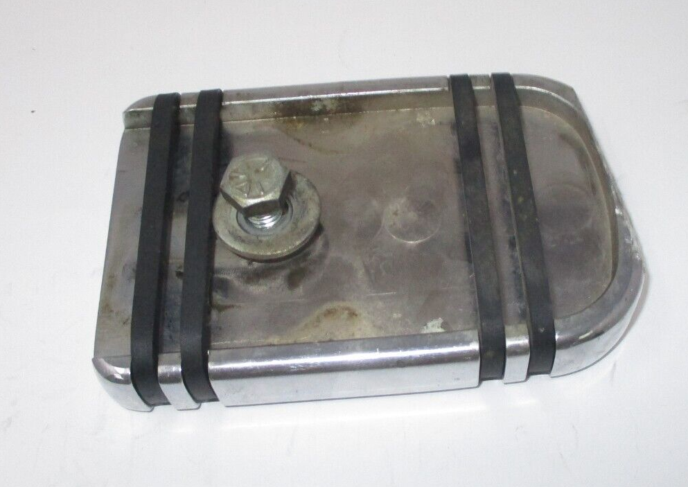 Harley-Davidson  Chrome and Rubber Brake Pedal Pad Unknown Fitment