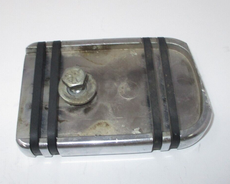 Harley-Davidson  Chrome and Rubber Brake Pedal Pad Unknown Fitment