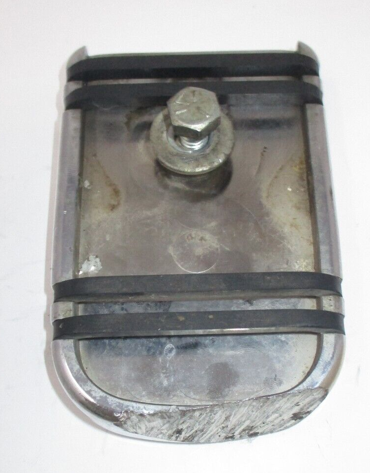Harley-Davidson  Chrome and Rubber Brake Pedal Pad Unknown Fitment
