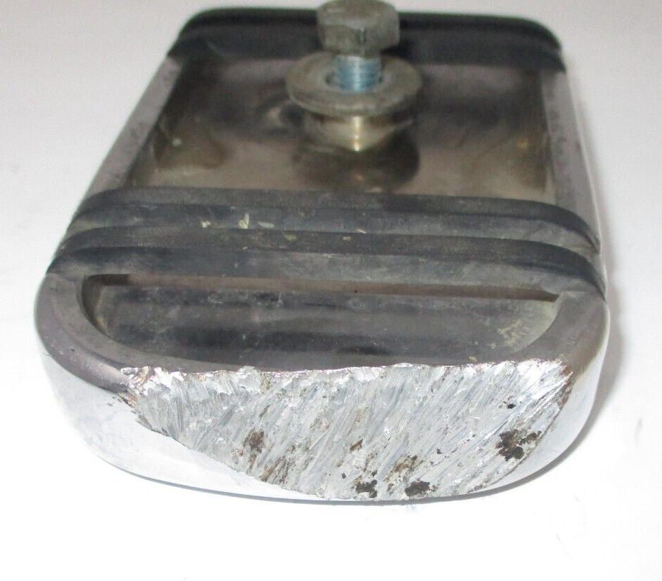 Harley-Davidson  Chrome and Rubber Brake Pedal Pad Unknown Fitment