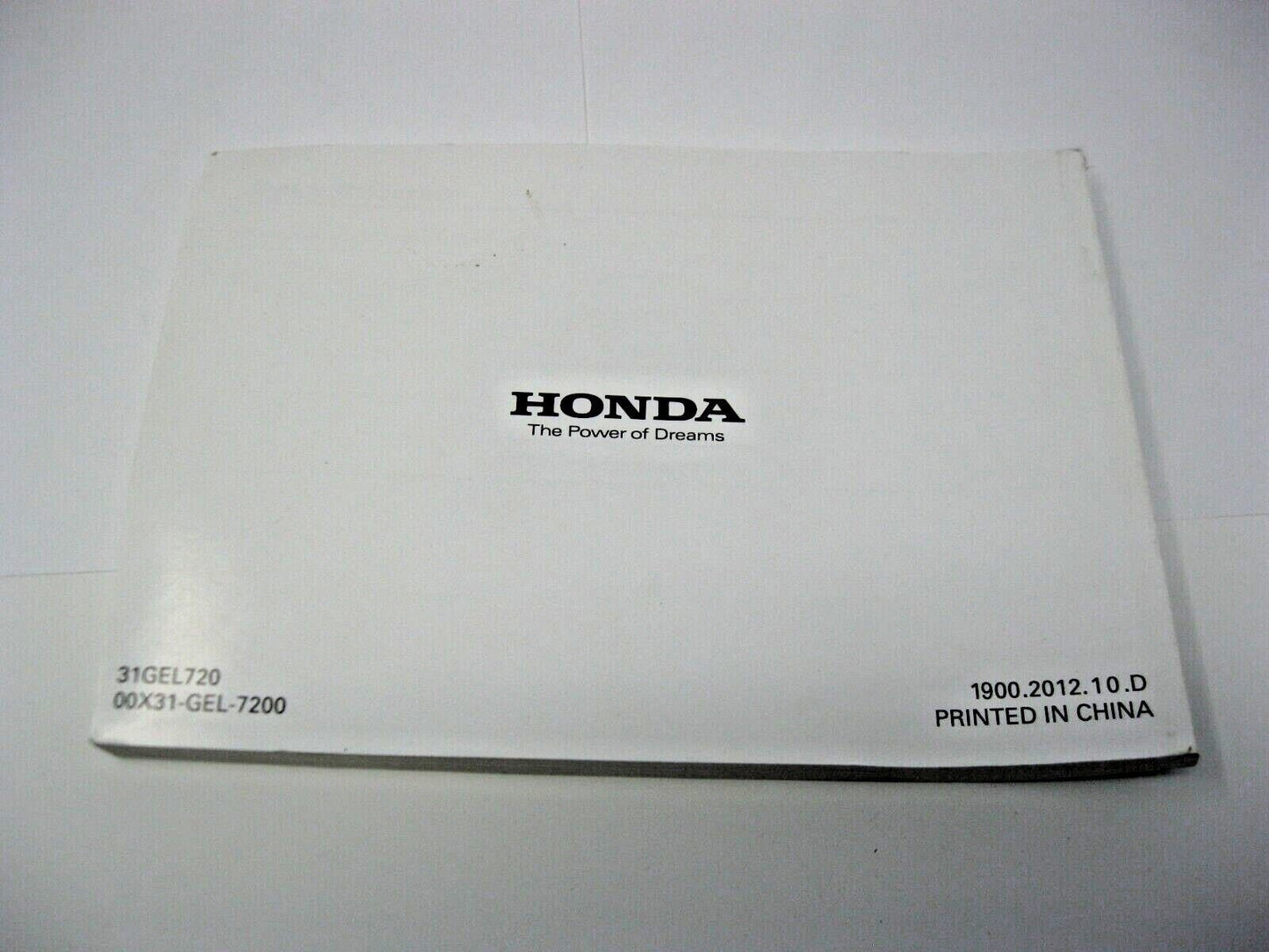 NOS Honda OEM 2013 CRF50F Owners Manual