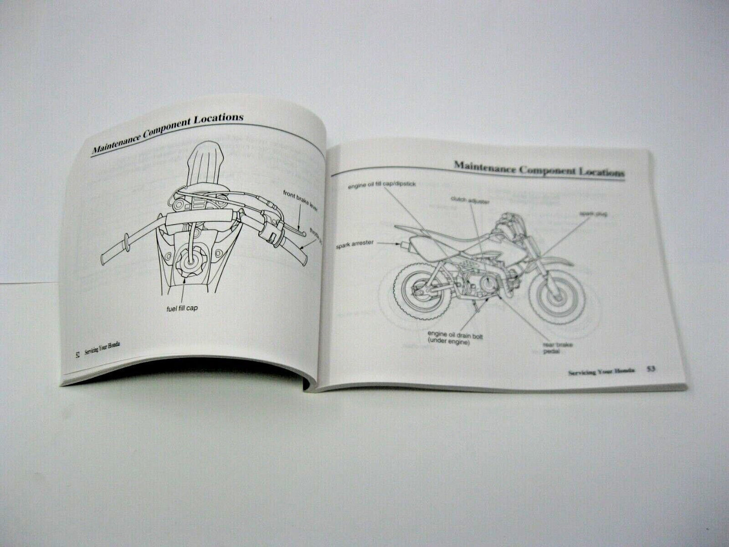 NOS Honda OEM 2013 CRF50F Owners Manual