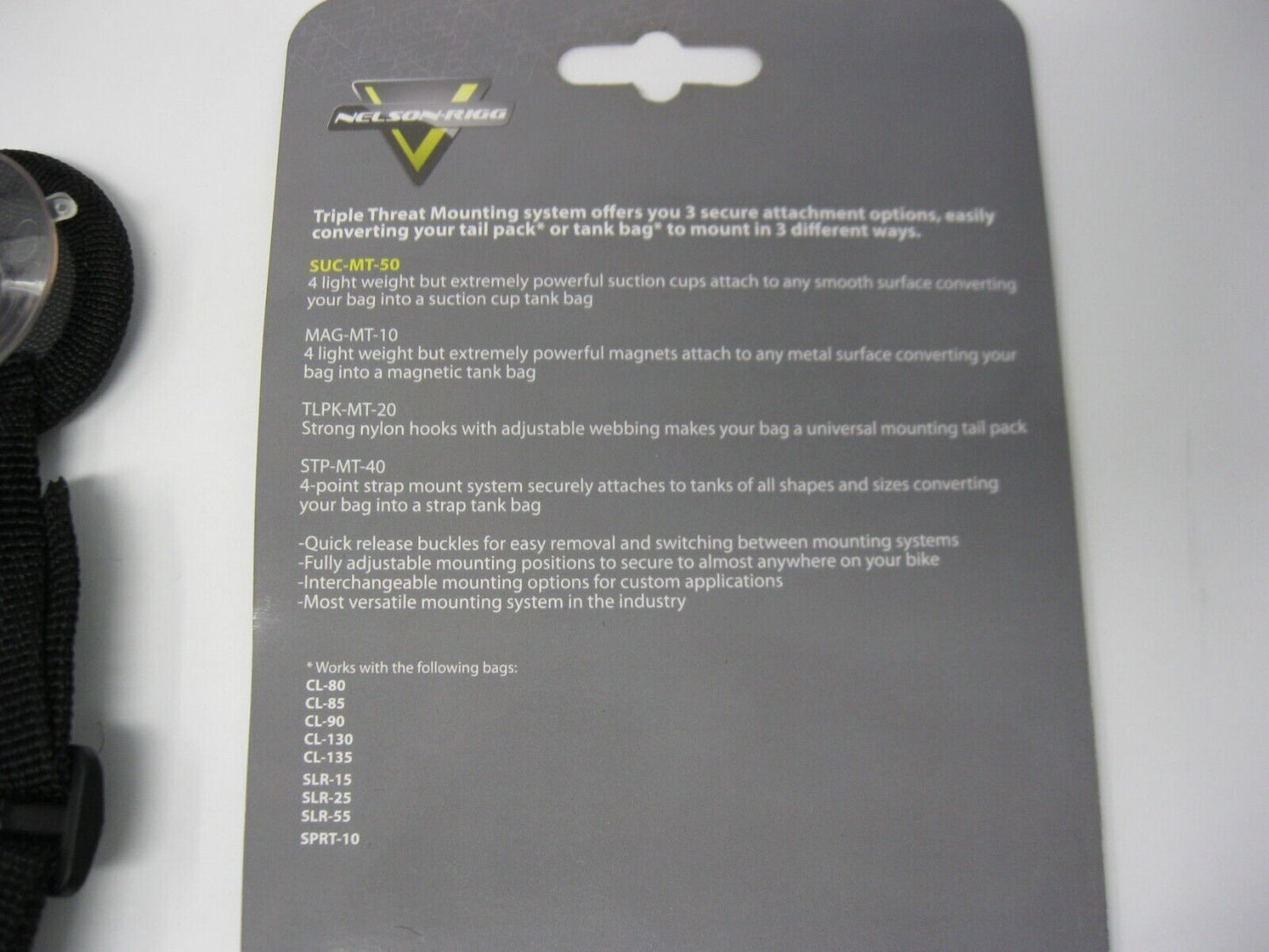 Nelson Rigg Triple Threat Suction Cup Mount Kit 56-61