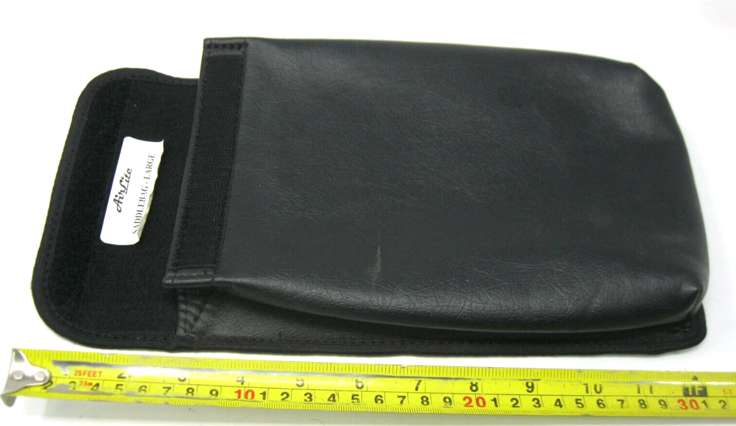Airlite Large Synthetic Leather Saddlebag Pouch with Velcro