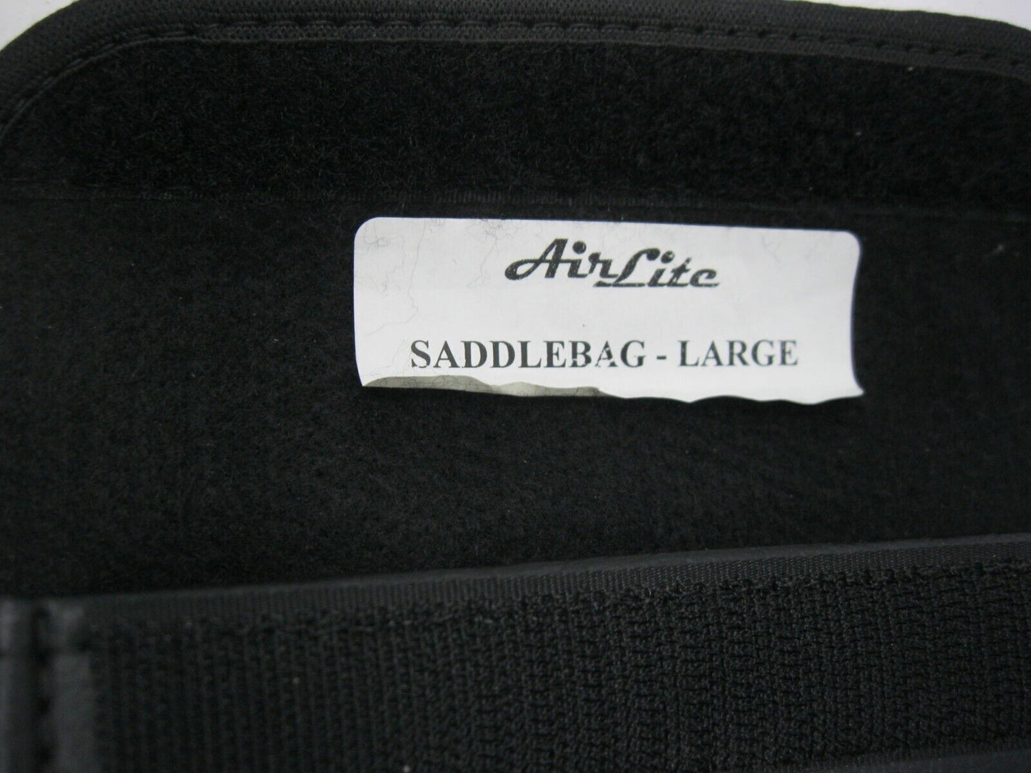 Airlite Large Synthetic Leather Saddlebag Pouch with Velcro
