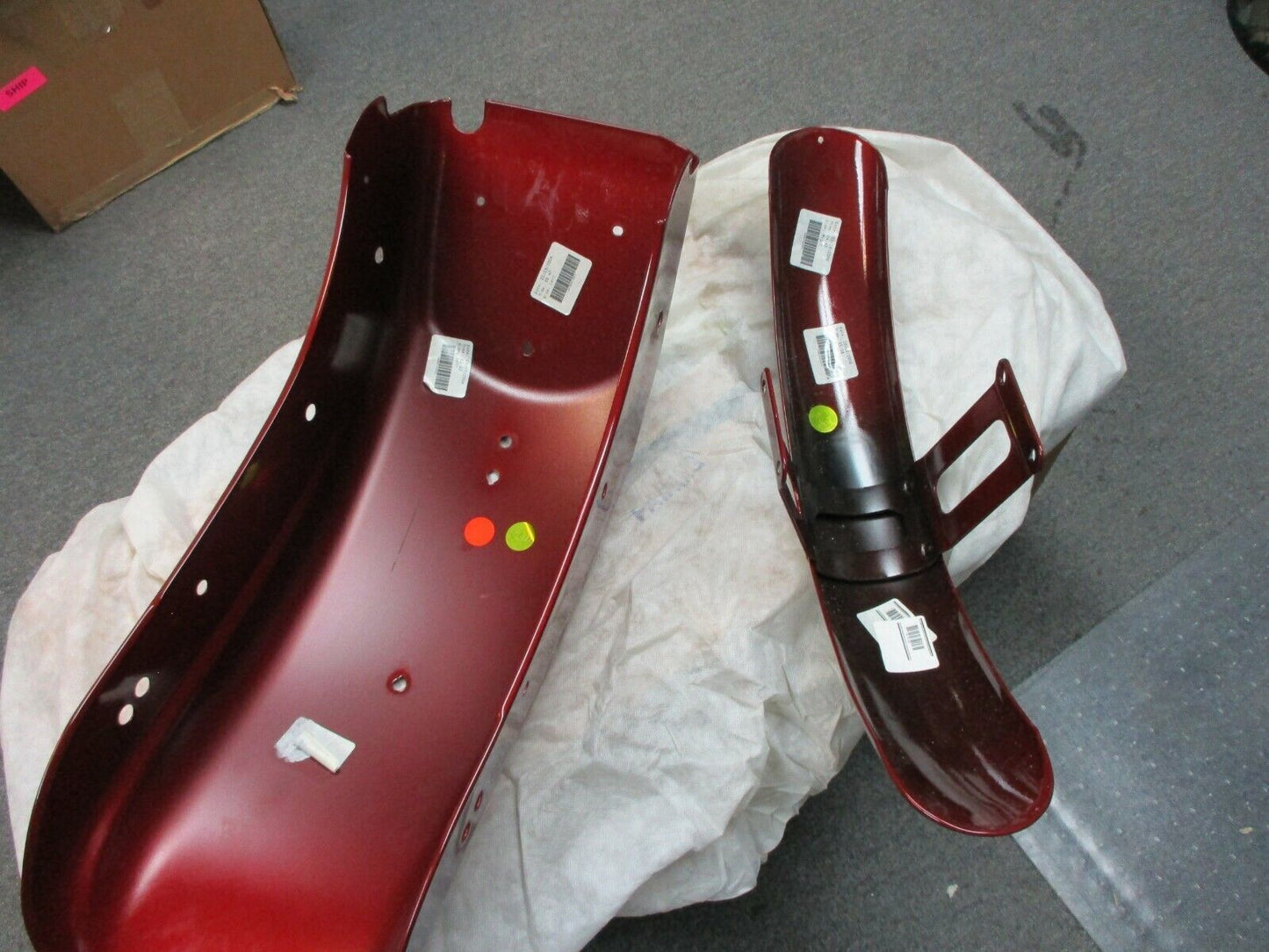 Harley Davidson OEM FXSTI Front & Rear Fender Set Fire Red Pearl 59914-06BXY