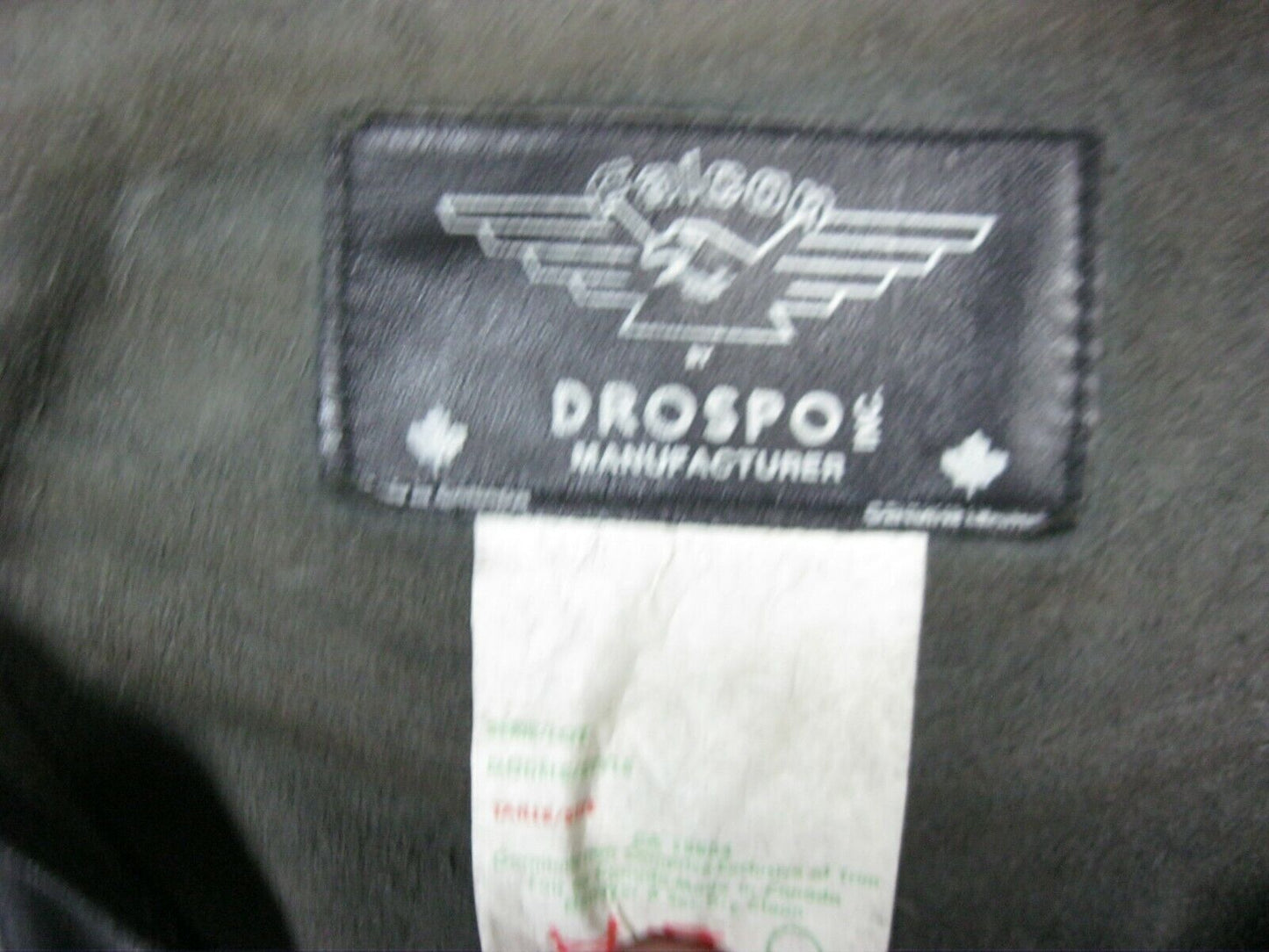 Mens Size 34 - 38 Falcon Leather Chaps Zippered with Bottom Snaps