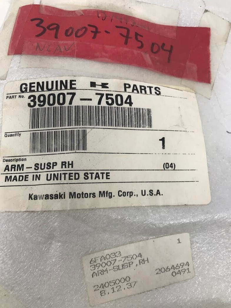 Kawasaki OEM Arm-Susp RH, 39007-7504