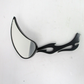 Drag Specialties Flame Teardrop Mirror Flame Stem, Black (6in. L Stem)  0640-028