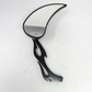 Drag Specialties Flame Teardrop Mirror Flame Stem, Black (6in. L Stem)  0640-028