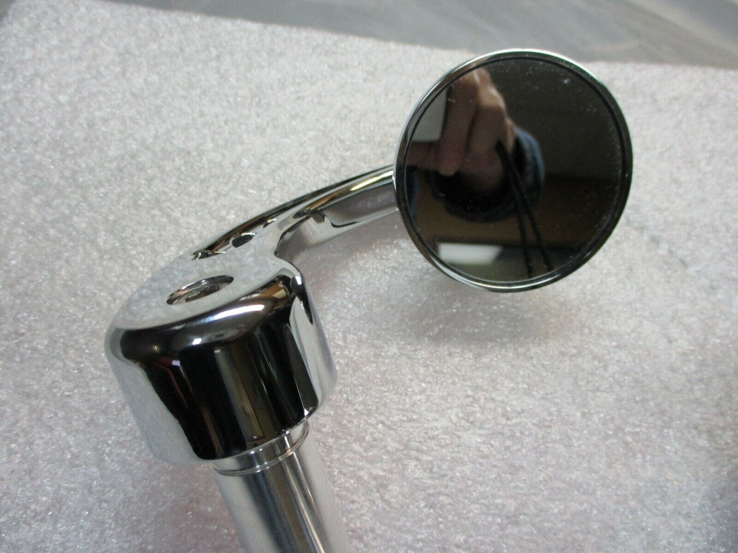 Joker Machine Chrome Billet 2-1/4 Bar End Mirrors Stem Type C 070703-1