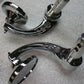 Joker Machine Chrome Billet 2-1/4 Bar End Mirrors Stem Type C 070703-1