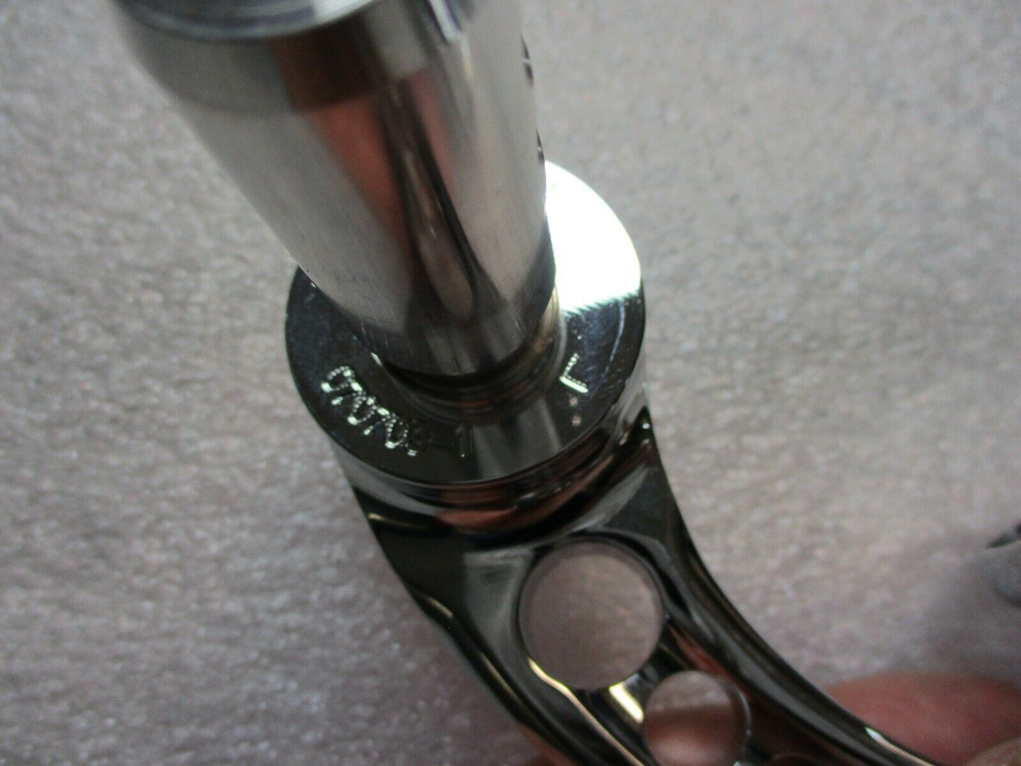 Joker Machine Chrome Billet 2-1/4 Bar End Mirrors Stem Type C 070703-1