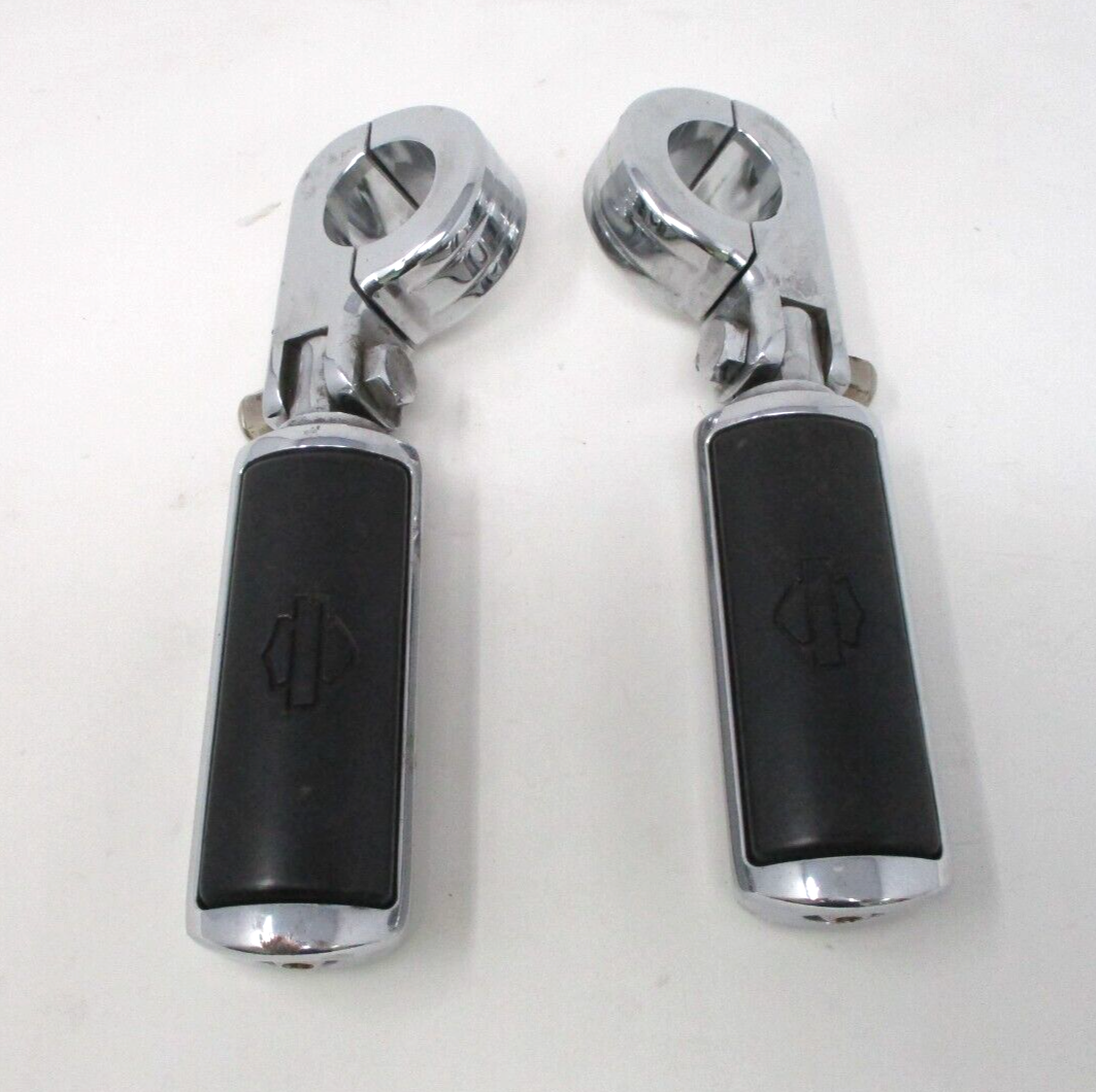 Harley Davidson OEM Chrome Billet Highway Pegs and Mounting Clamps 50957-02C