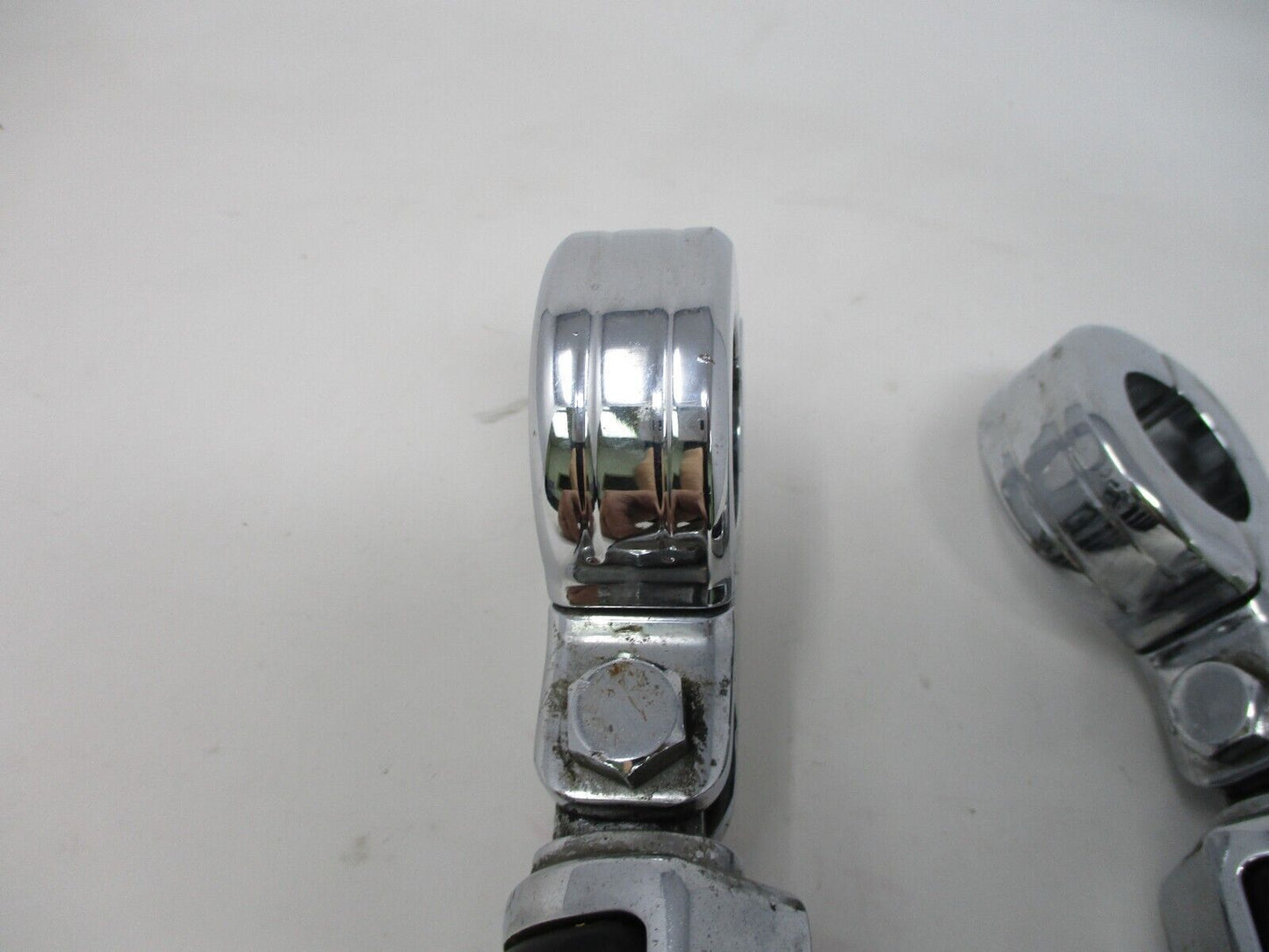 Harley Davidson OEM Chrome Billet Highway Pegs and Mounting Clamps 50957-02C