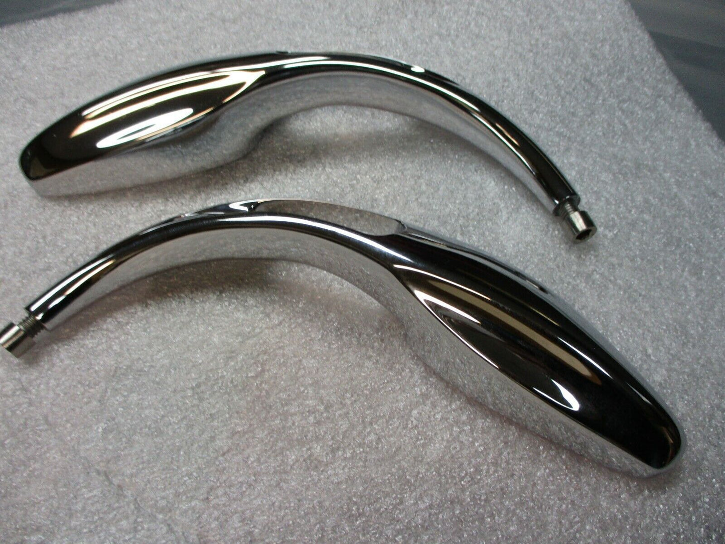 Apollo 13 Mirrors By Rebuffini Solid Chrome Billet 746712 fits Harley Davidson