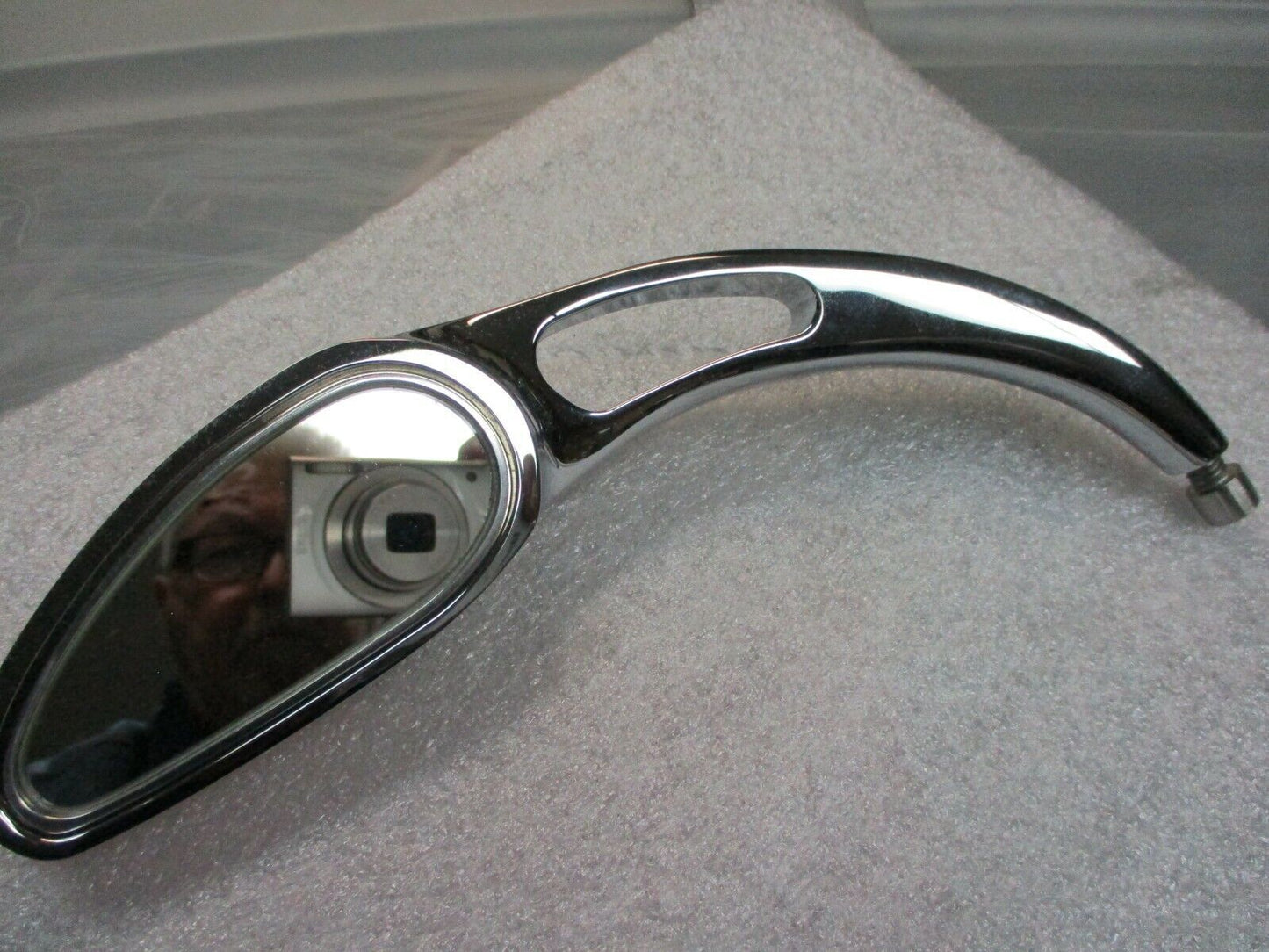 Apollo 13 Mirrors By Rebuffini Solid Chrome Billet 746712 fits Harley Davidson
