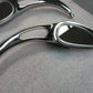 Apollo 13 Mirrors By Rebuffini Solid Chrome Billet 746712 fits Harley Davidson
