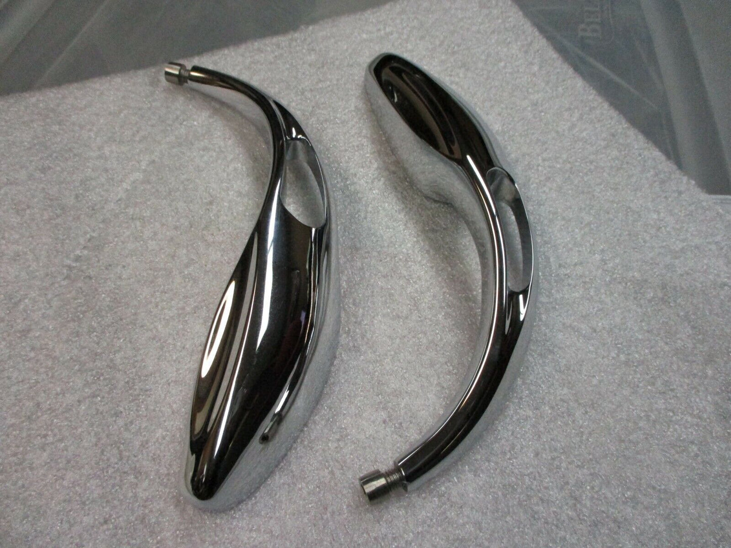 Apollo 13 Mirrors By Rebuffini Solid Chrome Billet 746712 fits Harley Davidson