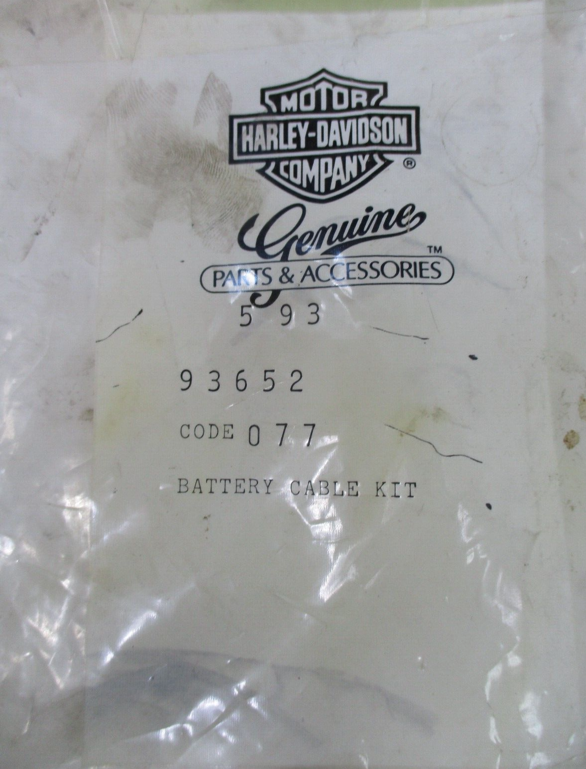 Harley-Davidson  Battery Cable Kit 93652