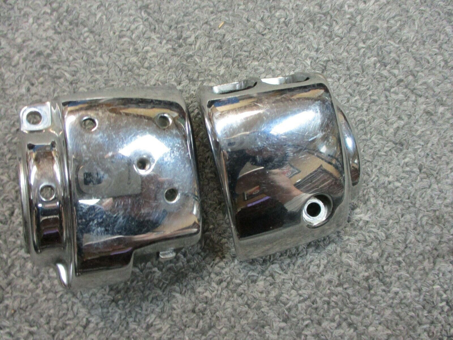 Harley Davidson OEM Left Switch Housings Chrome 71568-96 71563-96 96-17