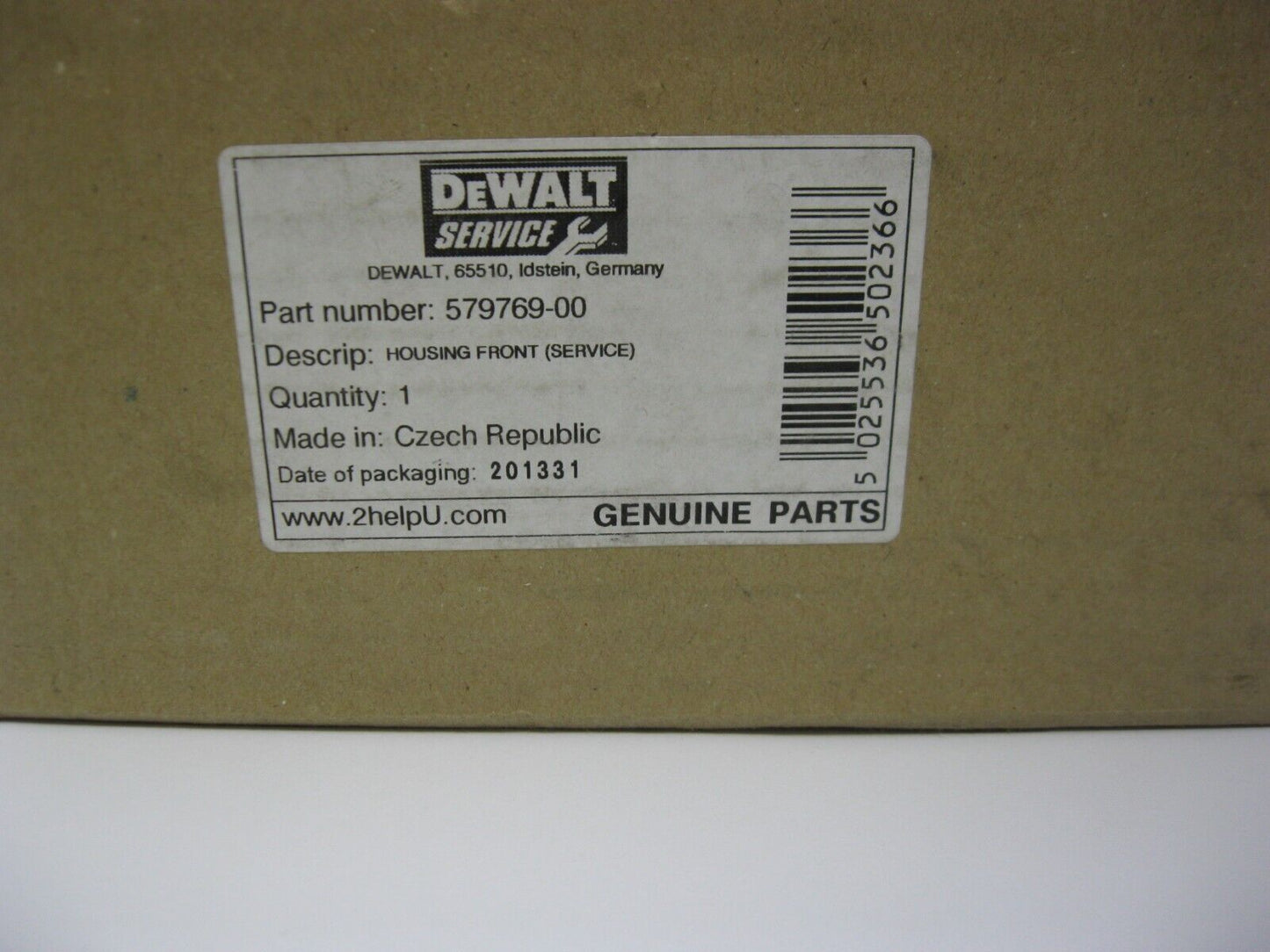 Dewalt Housing Front 579769-00