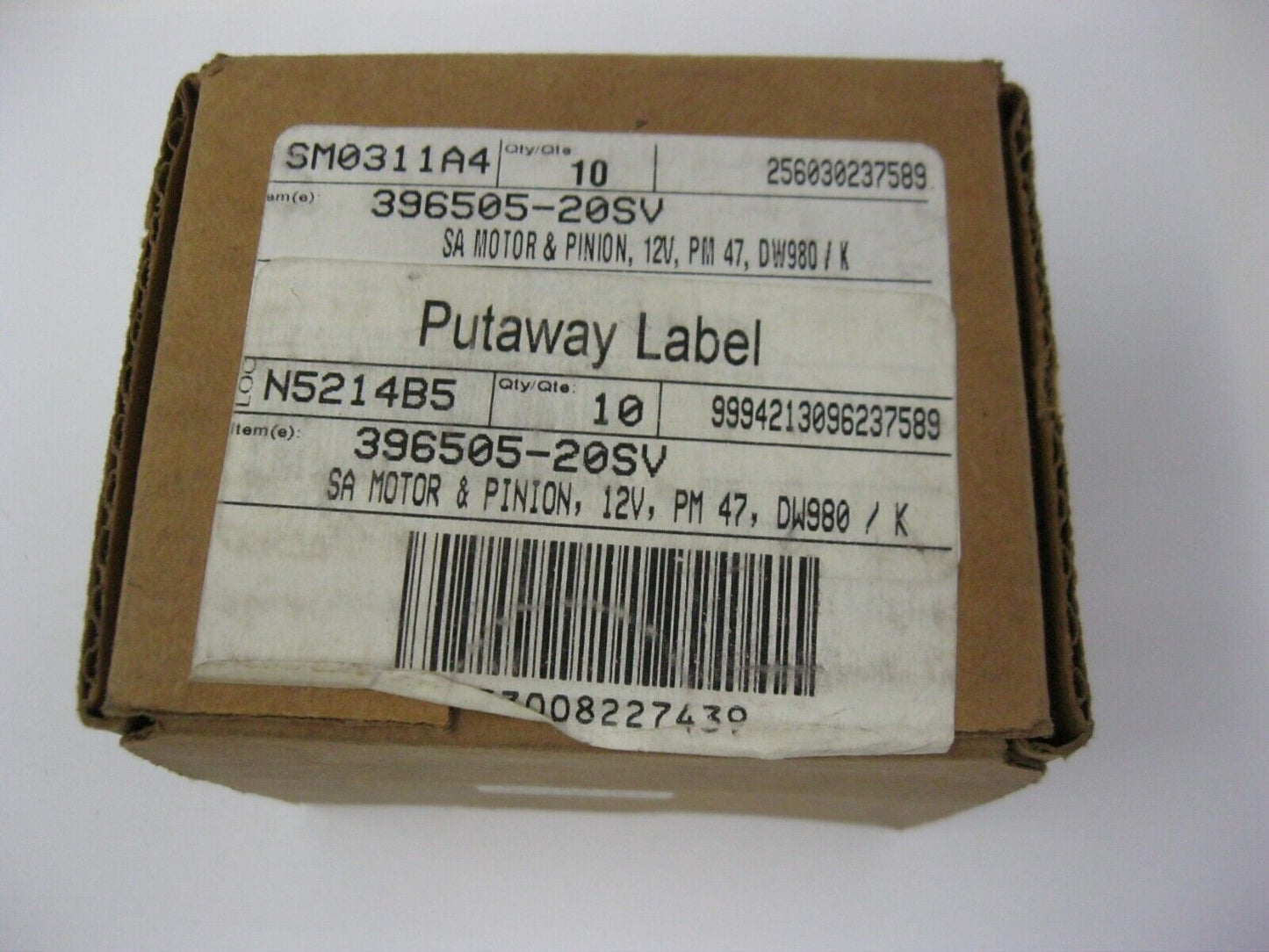 DeWALT OEM Motor and Pinion 396505-20SV 12 V
