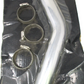 Dyna Chrome Rear Heat Shield for Dyno Power Stagger Dual Exhaust