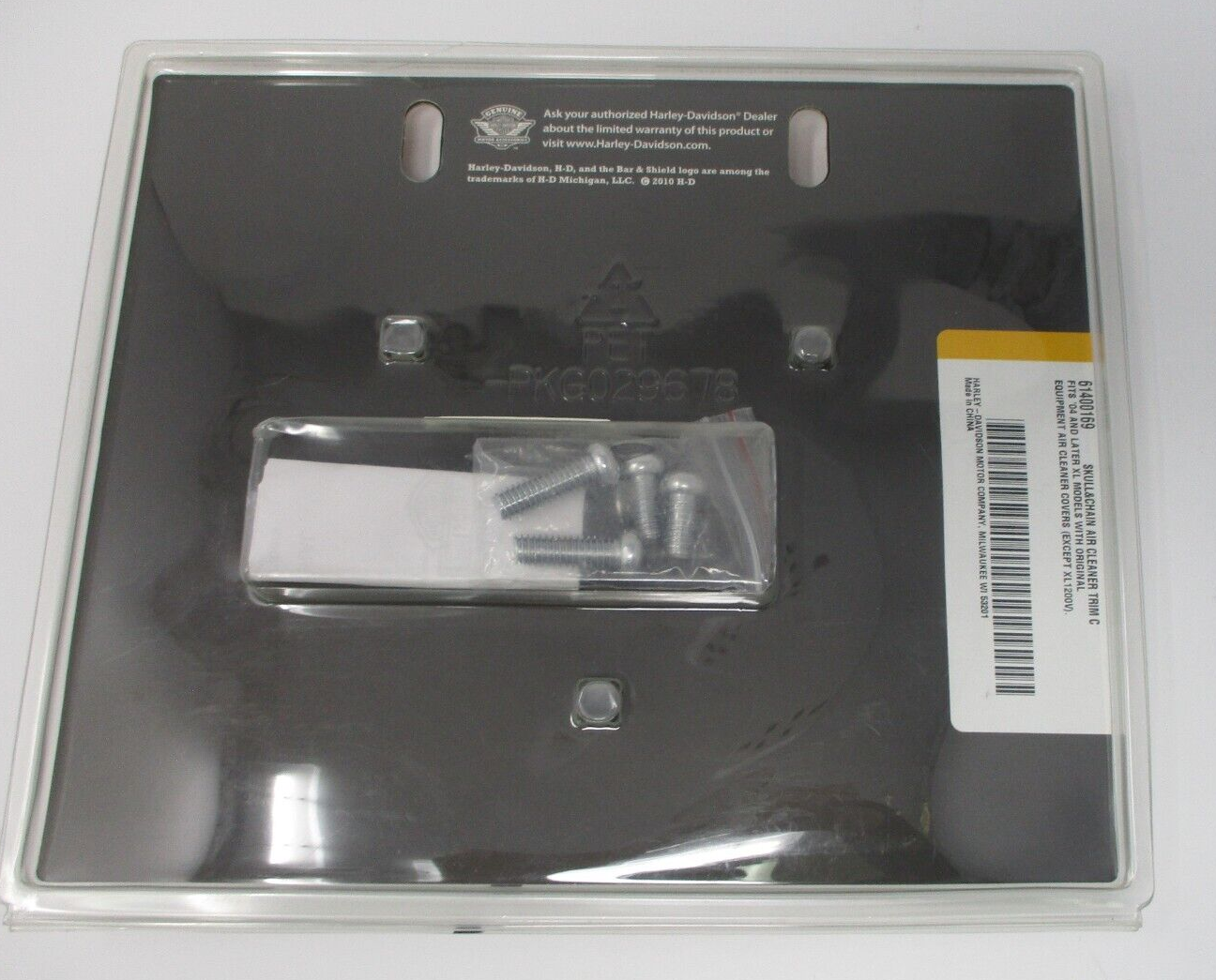 Harley Davidson OEM Skull & Chain Air Cleaner Trim Chrome 61400169