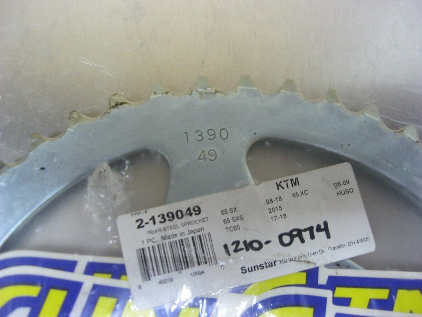 Sunstar Rear Steel Sprocket 2-139049
