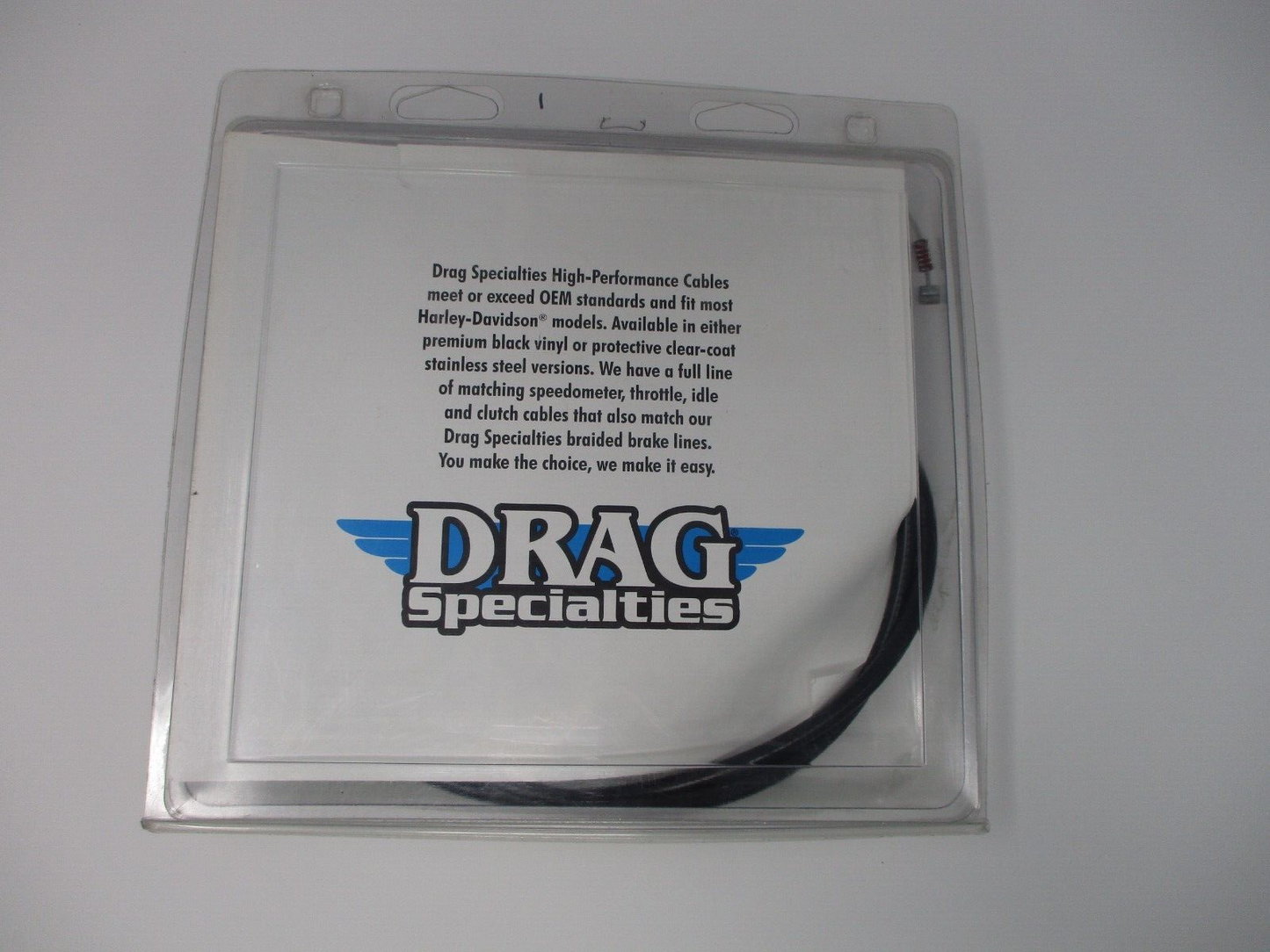 Drag Specialties  96-UP 45.5" BLACK IDLE CABLE 617206