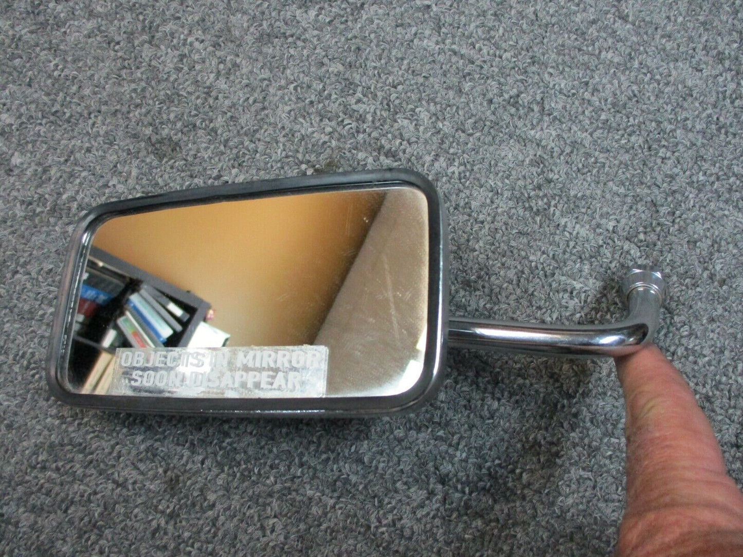 Chrome After Market Mirror fits Metric Bikes Left