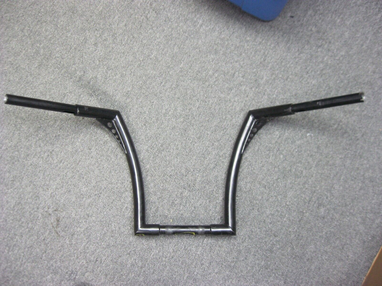 Handlebars 14" Rise 1 1/4 Dia. Black for Harley Davidson Models Fly By Wire