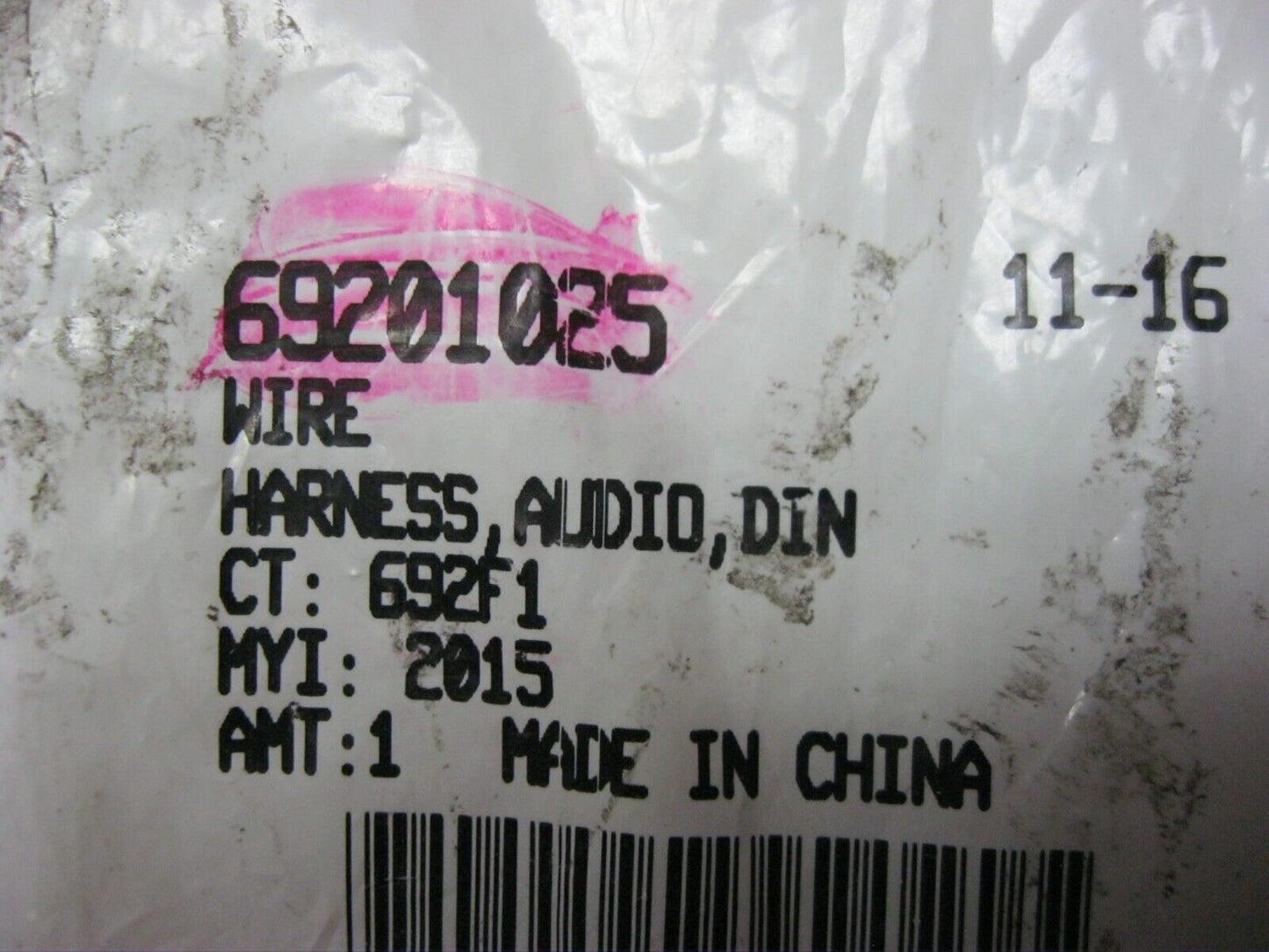 Harley-Davidson 2015-2017 FLHXSE CVO Street Glide Audio Wiring Harness 69201025