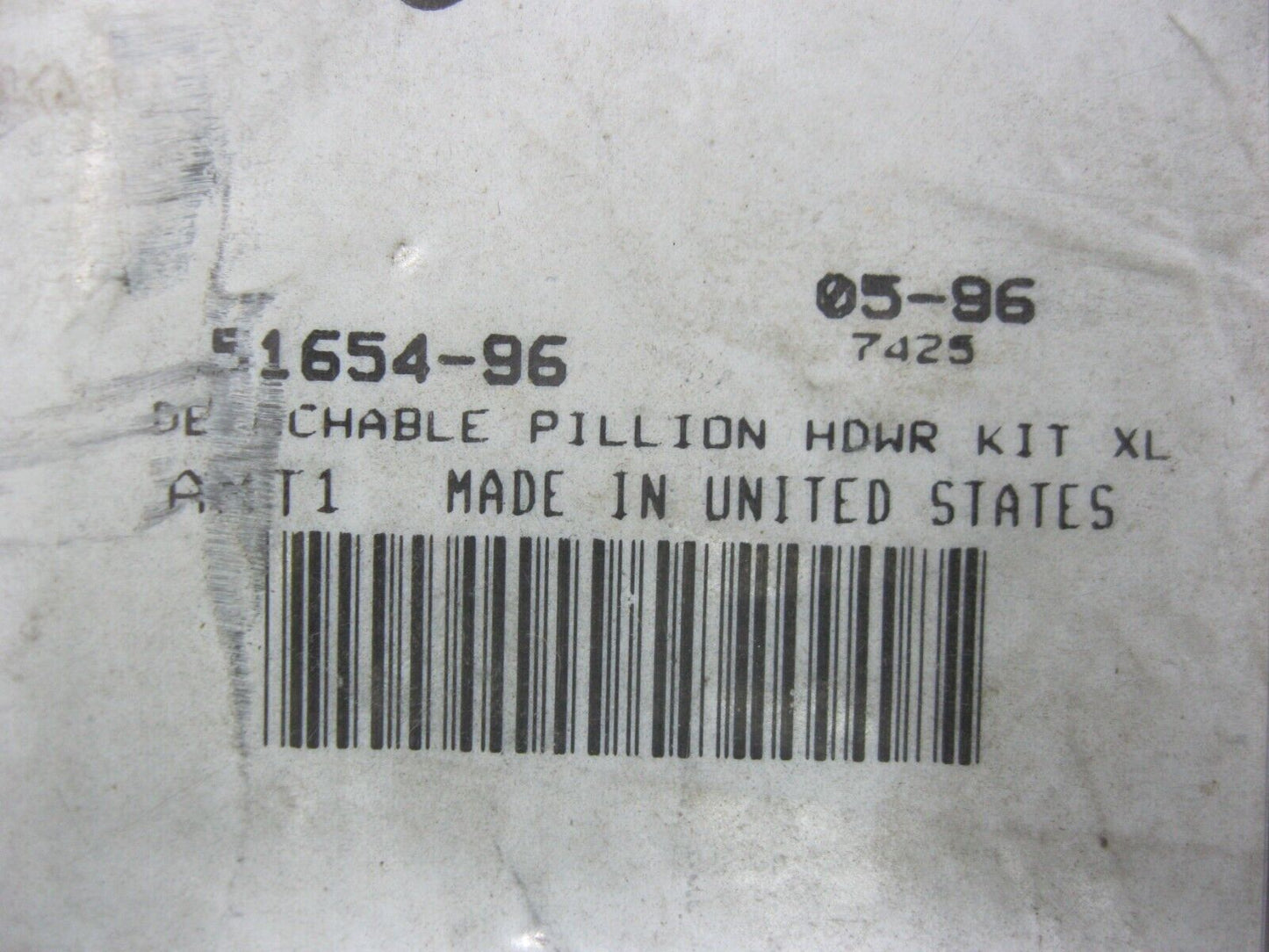 Harley-Davidson OEM 1982-95 XL Detachable Pillion Hardware Kit 51654-96
