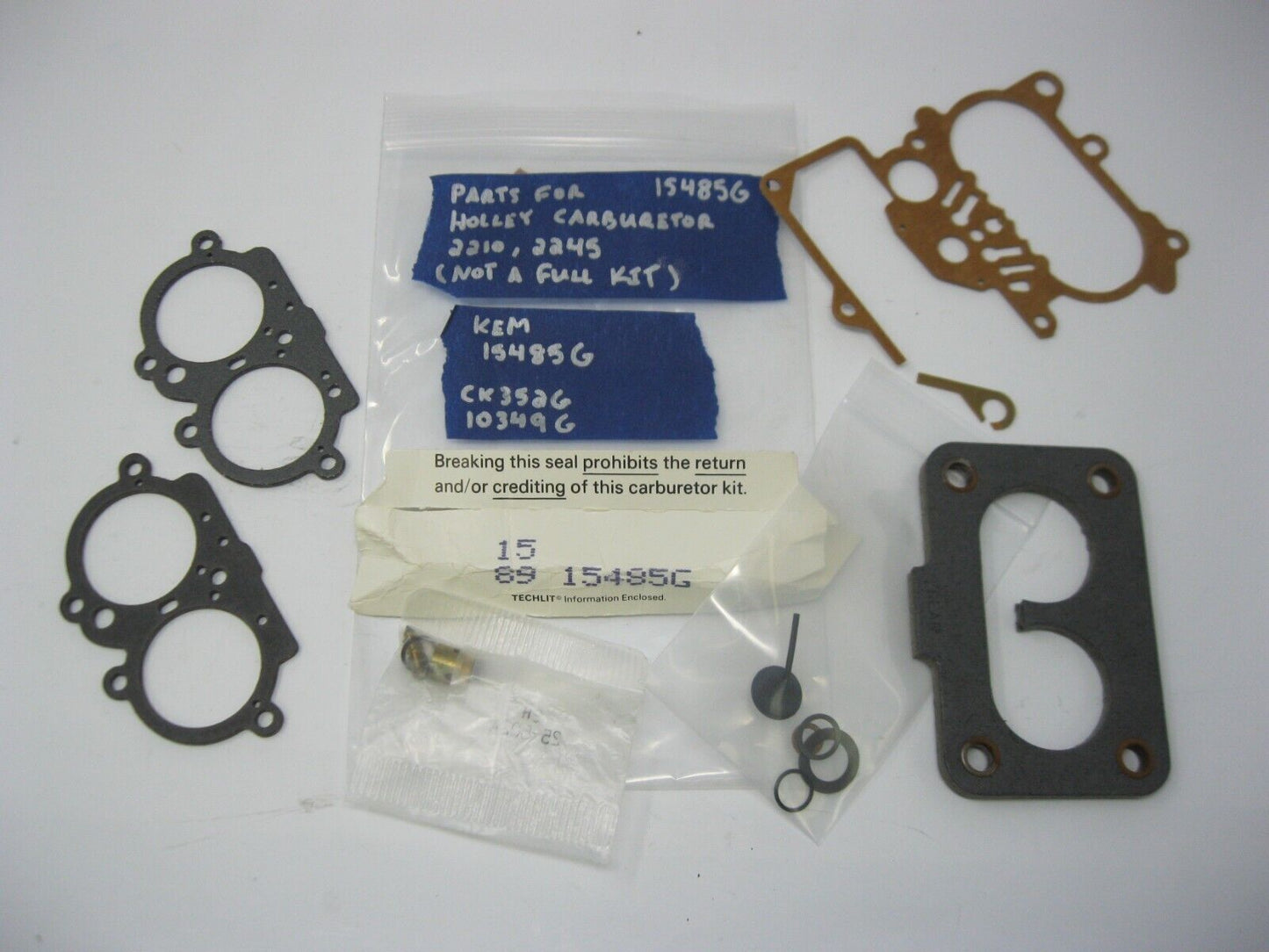 PARTIAL Kemparts Holley Carburetor Repair Kit  15485G