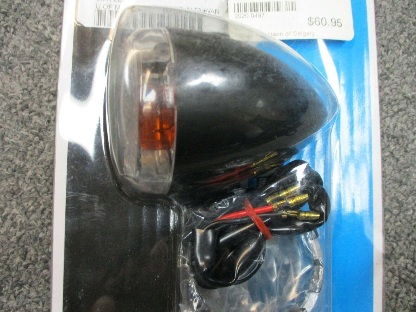 Drag Specialties Deuce Rear Turn Signal Matte Black PN# 2020-0497 fits Harley