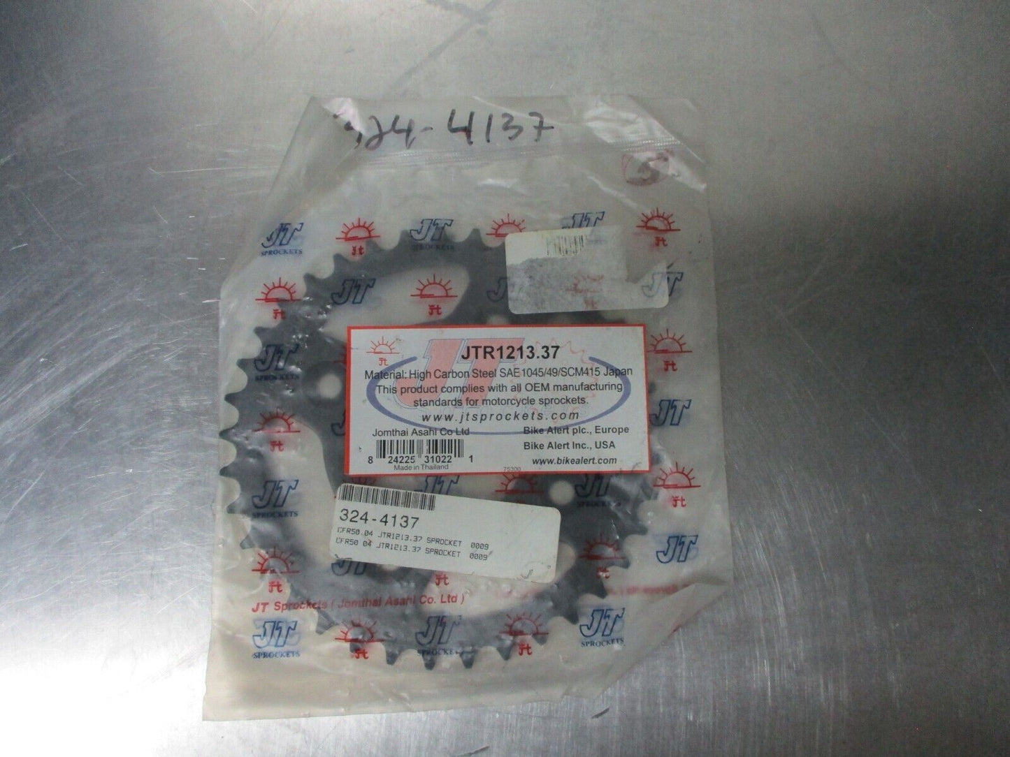 JT Sprockets - JTR1213.37 - Steel Rear Sprocket, 37T