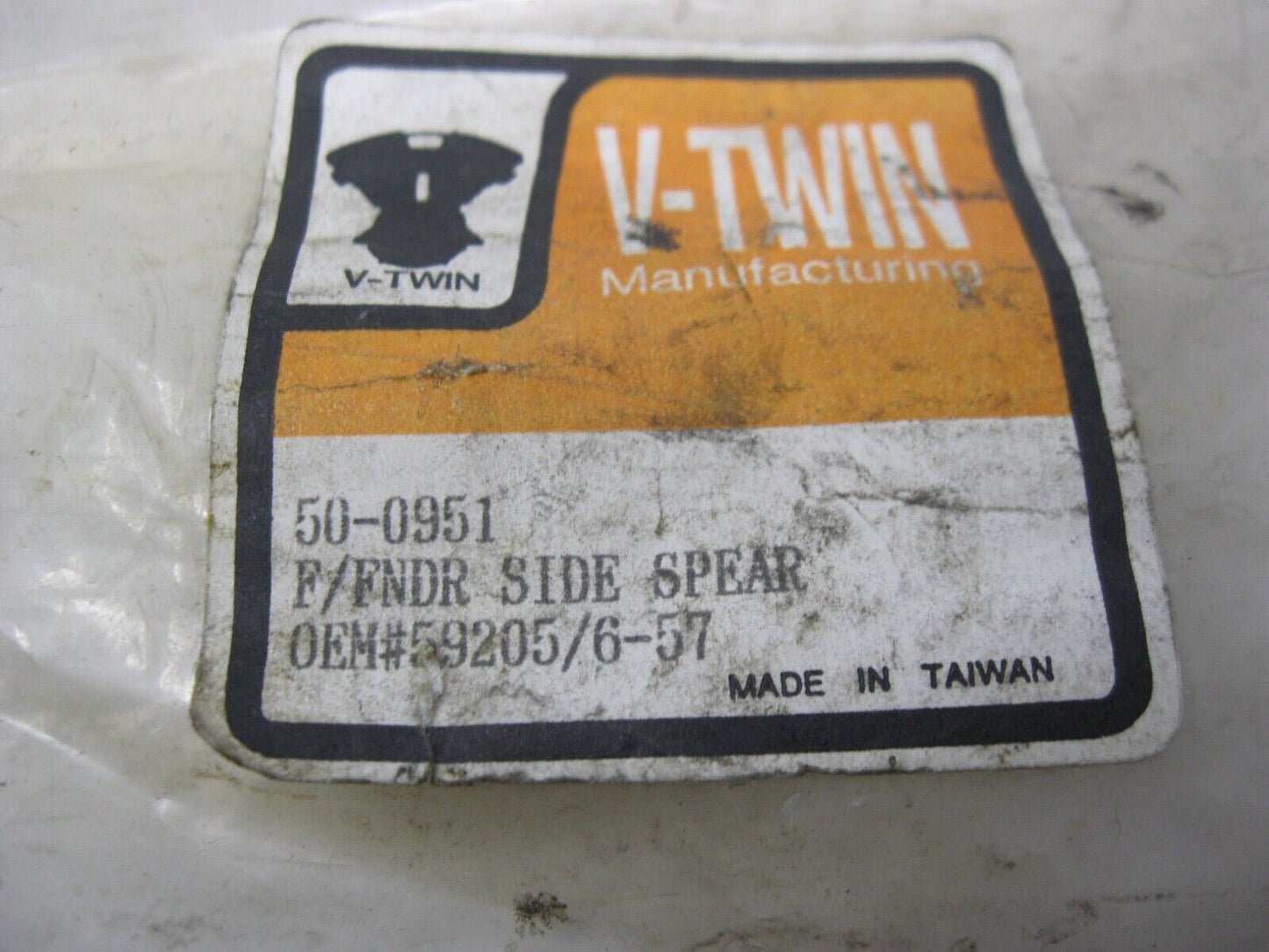 NOS V-Twin Front Fender Side Spear (Single Unit) 50-0951