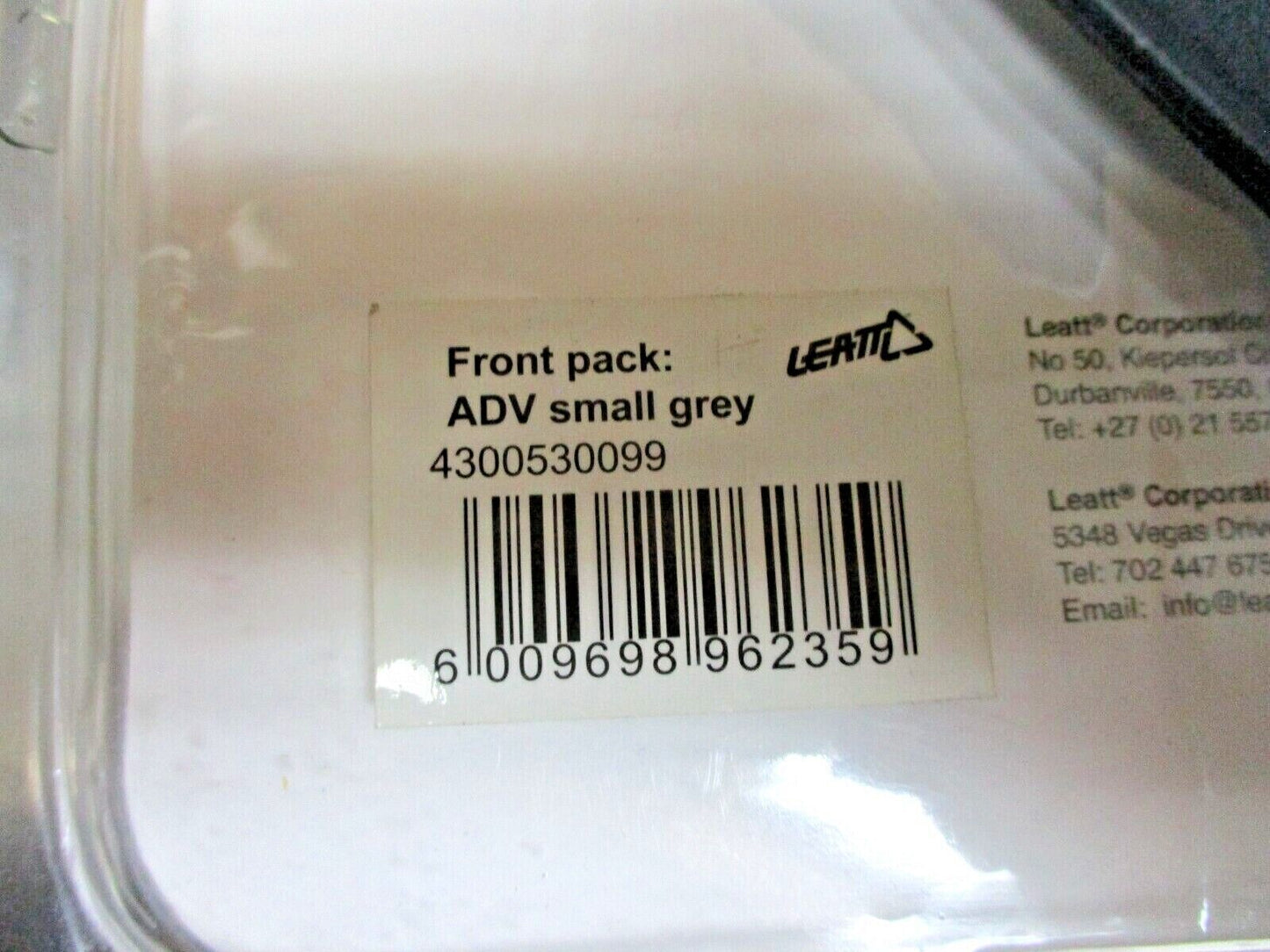 Leatt Front Brace Pack GPX Adventure Grey/Black 4300530099 (191-669)