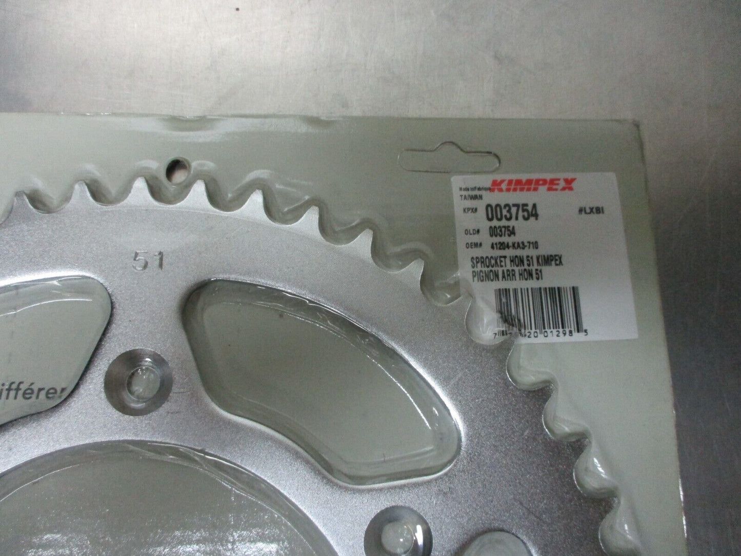 Kimpex - 41204-KA3-710, 003754 - R.O.C. Rear Sprocket, 51T