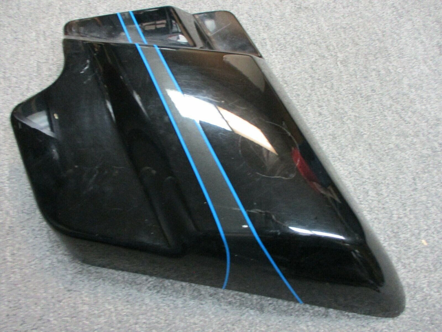 Harley Davidson OEM Right Side Cover Vivid Black with Grey Stripe 66048-09